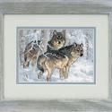 Image of Winter Wolves Counted Cross Stitch Kit