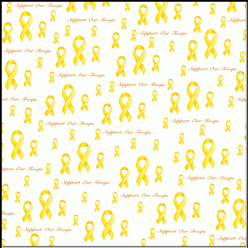 Image of Yellow Ribbon Scrapbook Paper