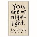 Image of You are My Night Llight Wood Mounted Rubber Stamp 97929