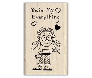 Image of You're My Everything Wood Mounted Rubber Stamp 97693