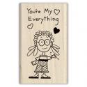 Image of You're My Everything Wood Mounted Rubber Stamp 97693